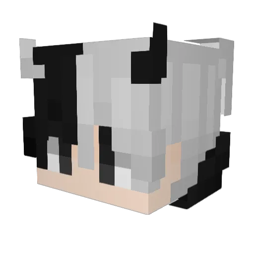 GalaxyMP Minecraft avatar head, 3D render