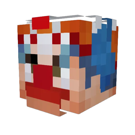 GalaxyMan444 Minecraft avatar head, 3D render