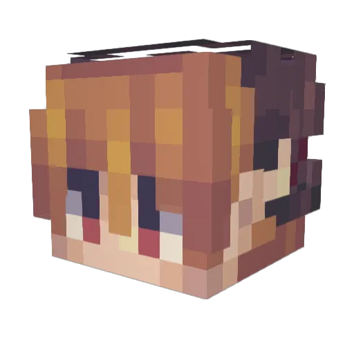 GalaxyMatt123 Minecraft avatar head, 3D render