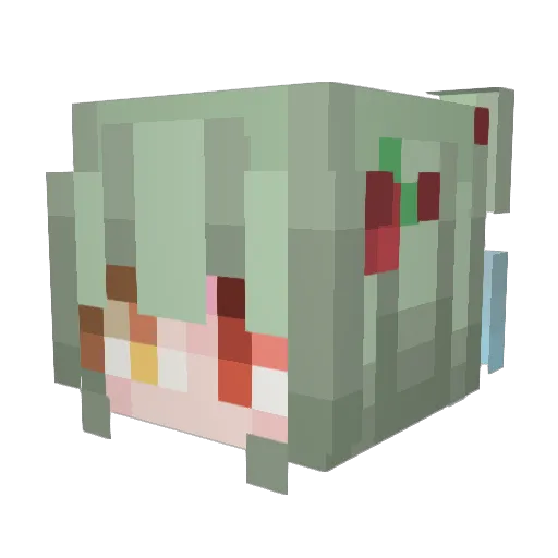 GalaxyMystic Minecraft avatar head, 3D render