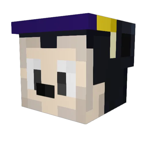 GalaxyOasis Minecraft avatar head, 3D render