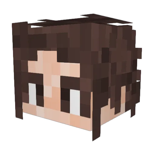 GalaxyOnPC Minecraft avatar head, 3D render