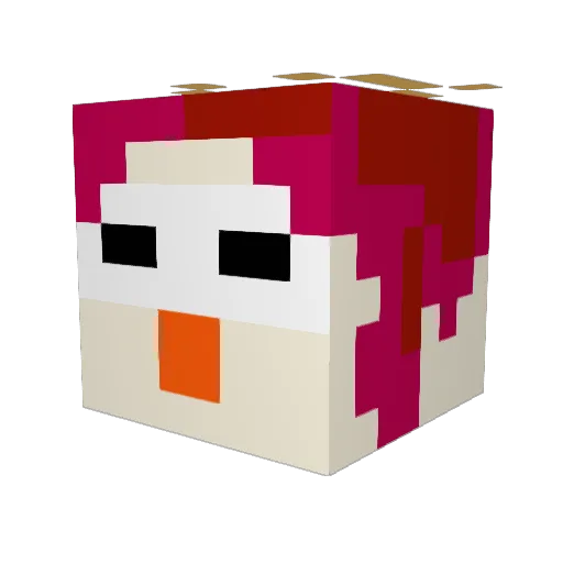 GalaxyOtter2008 Minecraft avatar head, 3D render