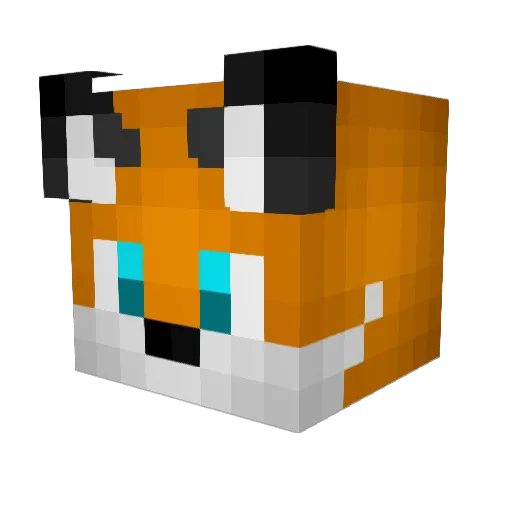 GalaxyRZA Minecraft avatar head, 3D render