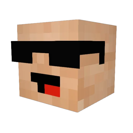 GalaxyWarHero Minecraft avatar head, 3D render