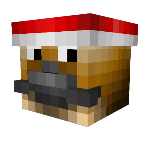 GalaxyWind Minecraft avatar head, 3D render