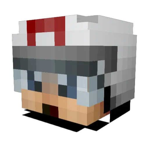 GalaxyWolf33 Minecraft avatar head, 3D render