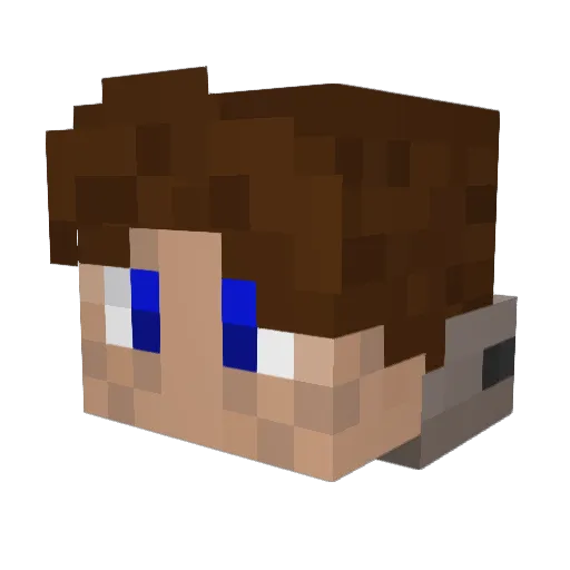 Galaxy_1337 Minecraft avatar head, 3D render
