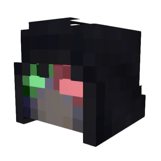 Galaxy_518 Minecraft avatar head, 3D render