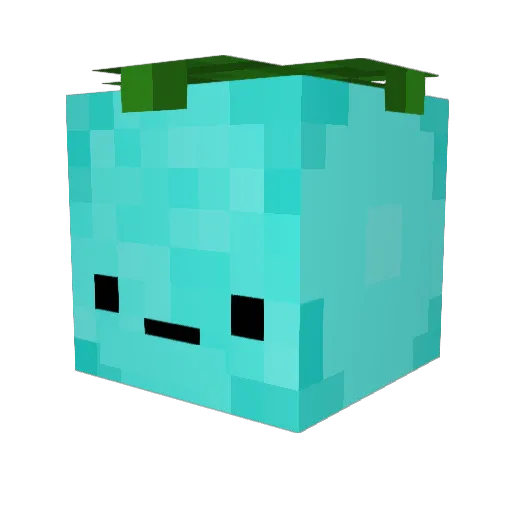 Galaxy_Berry Minecraft avatar head, 3D render
