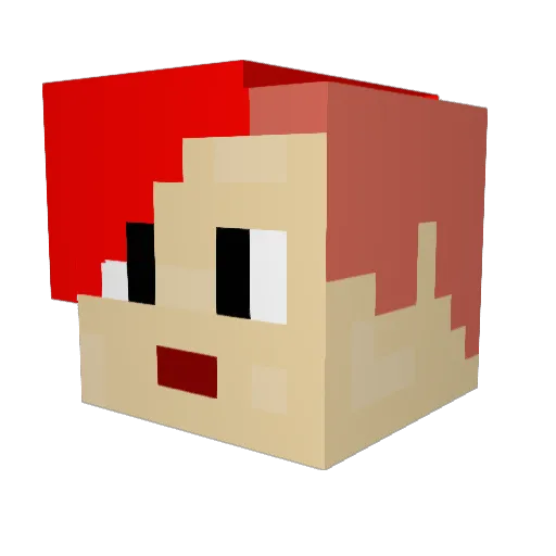 Galaxy_Eternal Minecraft avatar head, 3D render