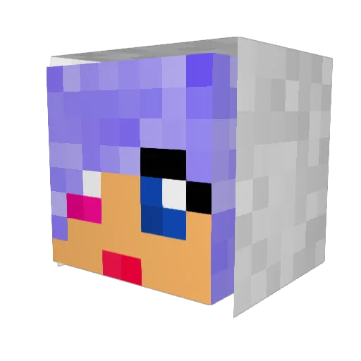 Galaxy_Gamer02 Minecraft avatar head, 3D render