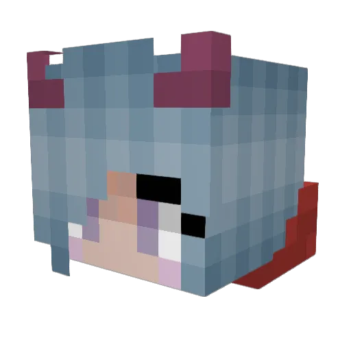 Galaxy_Kitty Minecraft avatar head, 3D render