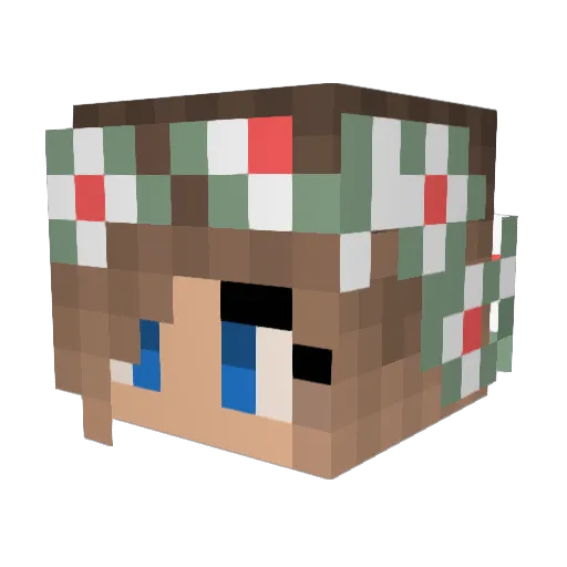 Galaxy_drop Minecraft avatar head, 3D render