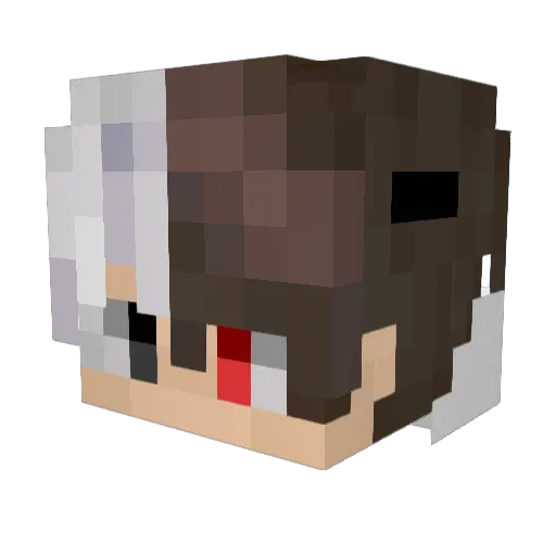 Galaxy_xue Minecraft avatar head, 3D render