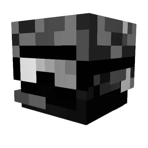 Galaxygolem Minecraft avatar head, 3D render