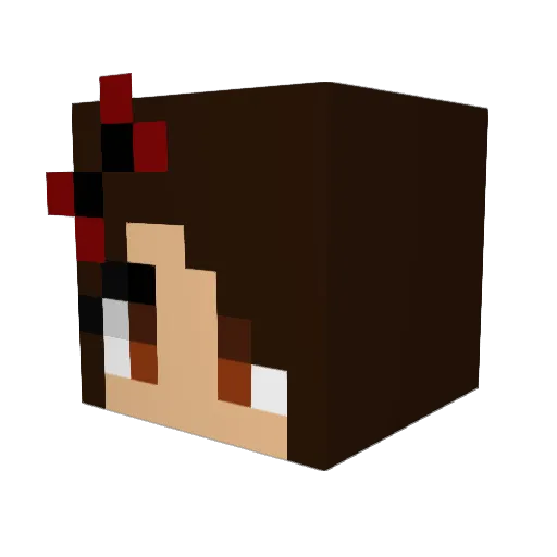 Galaxymeow Minecraft avatar head, 3D render