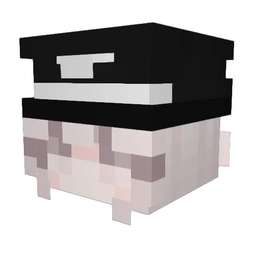 GalaxysVoid Minecraft avatar head, 3D render