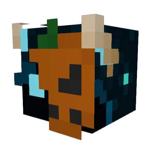 Galaxysdc Minecraft avatar head, 3D render