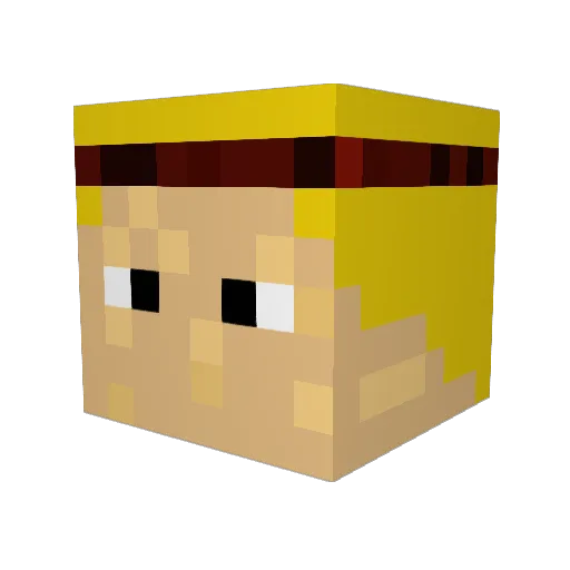 Galaxystarss_ Minecraft avatar head, 3D render