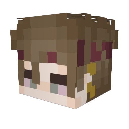 Galaxyus123 Minecraft avatar head, 3D render