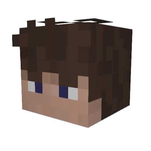 Galaxyyyyyy Minecraft avatar head, 3D render