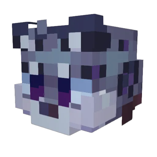 GalazySide Minecraft avatar head, 3D render