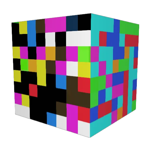 Galbator Minecraft avatar head, 3D render