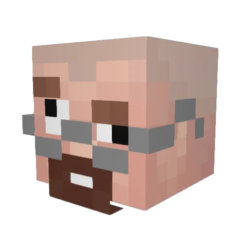 Galcemalia Minecraft avatar head, 3D render