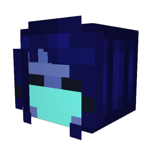 GaldameskL Minecraft avatar head, 3D render