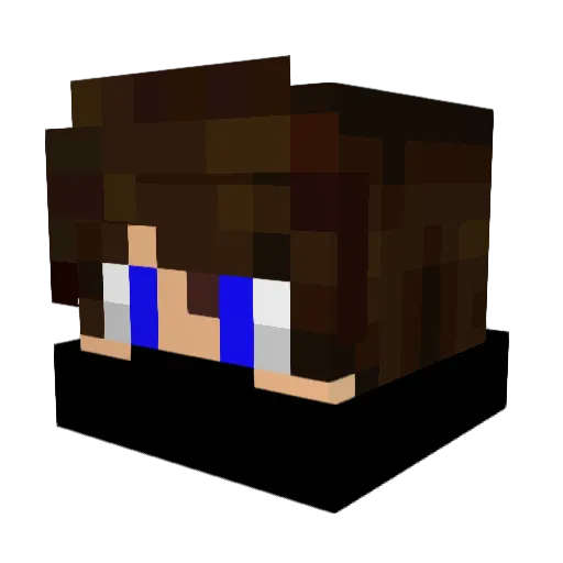 Galdenci Minecraft avatar head, 3D render