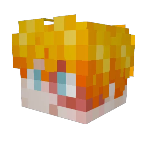 Galds_ Minecraft avatar head, 3D render