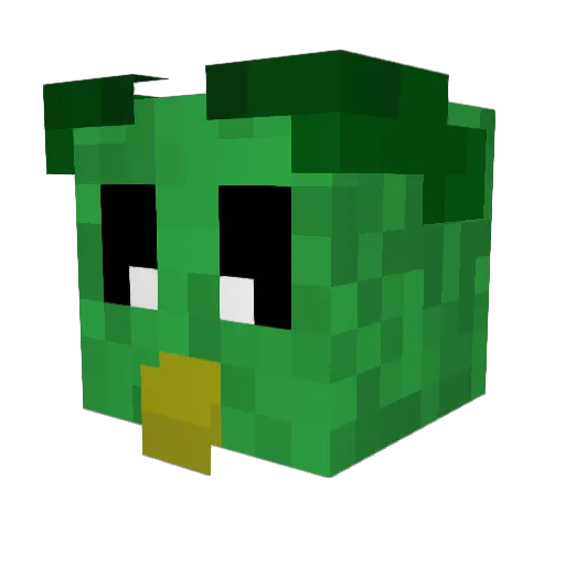 GaleTheBerb Minecraft avatar head, 3D render