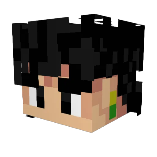 Galebb66 Minecraft avatar head, 3D render