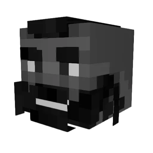 Galekm Minecraft avatar head, 3D render