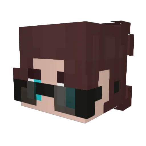 GaleonCmmnd Minecraft avatar head, 3D render