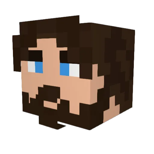 Galethorne Minecraft avatar head, 3D render