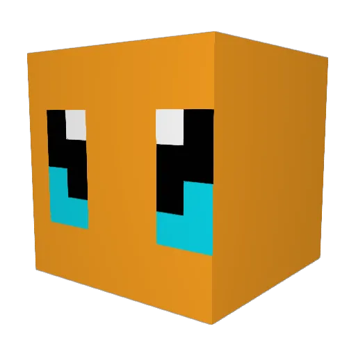 GaliMathias_ Minecraft avatar head, 3D render