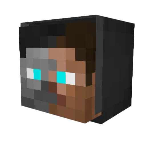 GaliantNote Minecraft avatar head, 3D render
