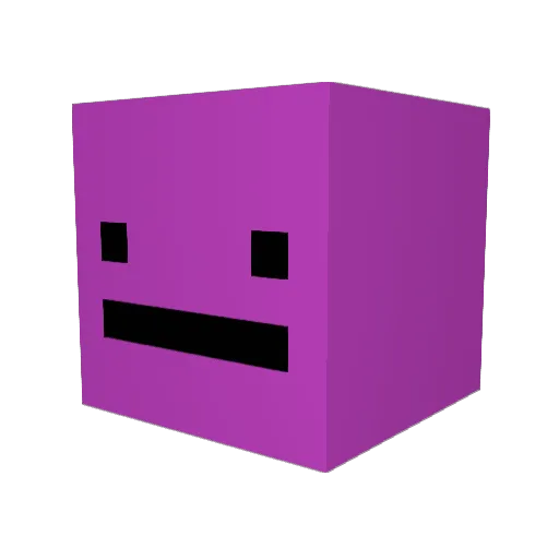 Galinha404 Minecraft avatar head, 3D render