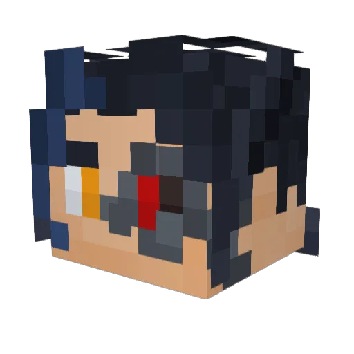 GalinhaTAR Minecraft avatar head, 3D render