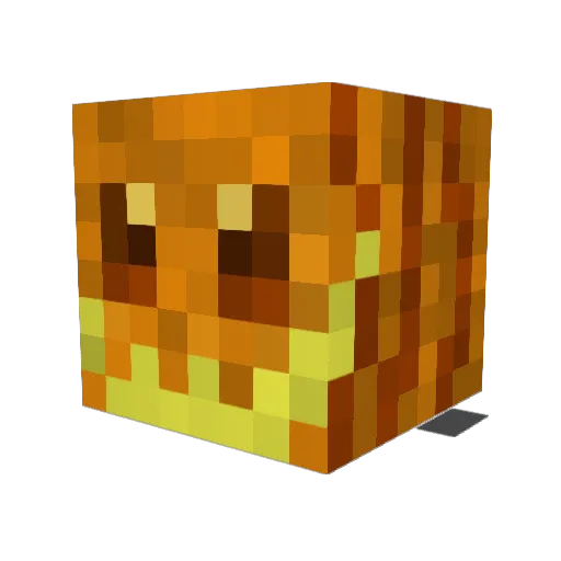 Galinna Minecraft avatar head, 3D render