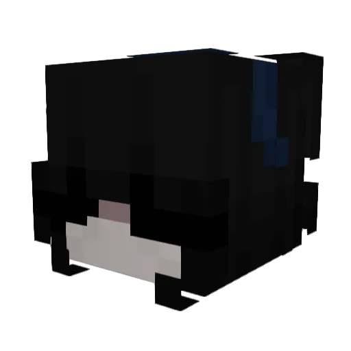 Galisnipes Minecraft avatar head, 3D render