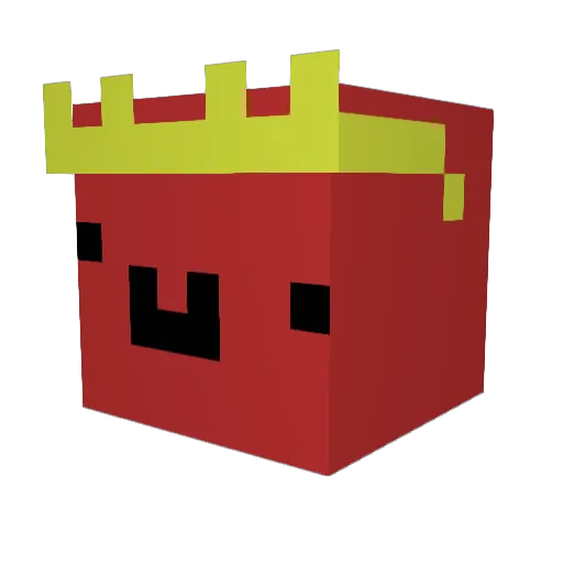 GaliusCZ Minecraft avatar head, 3D render