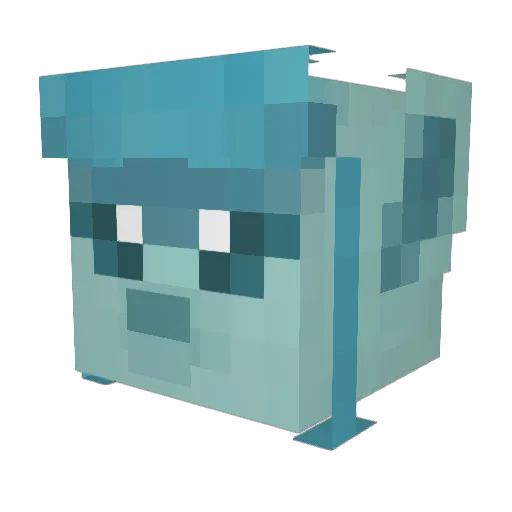 Galixy1223 Minecraft avatar head, 3D render