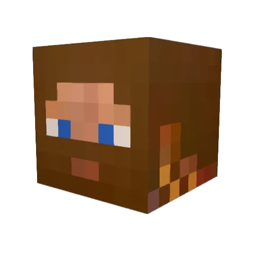GaliyaZ Minecraft avatar head, 3D render