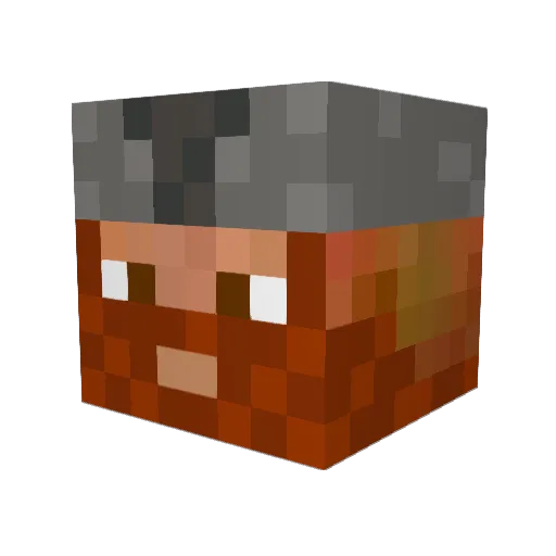 Galkino Minecraft avatar head, 3D render
