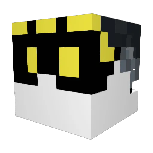 GallaRM Minecraft avatar head, 3D render
