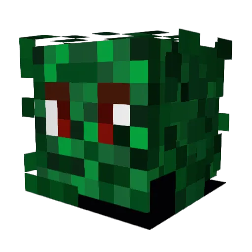 Gallander Minecraft avatar head, 3D render