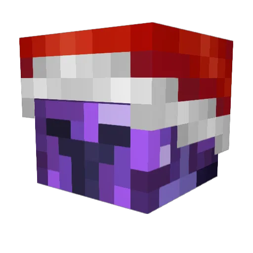 Gallaxial Minecraft avatar head, 3D render
